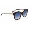 LIU JO Damen LJ765S-242 Butterfly/Cat-Eye Sonnenbrille Havana 54mm