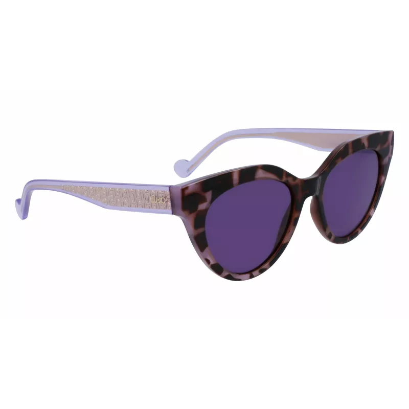 LIU JO Damen LJ782S-516 Cat-Eye-Sonnenbrille - Pink Havana, Braunverlauf, 53 mm