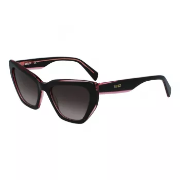 LIU JO Damen Sonnenbrille LJ794S - Schwarzer Rahmen Graue Gläser 54mm