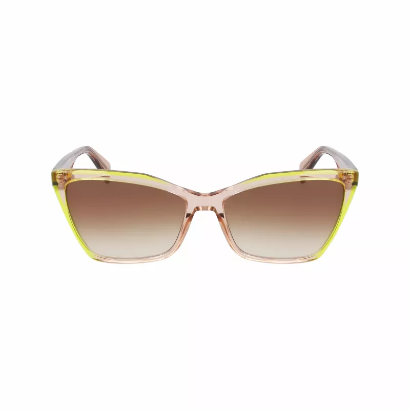 LIU JO Damen LJ796S-279 Cat Eye Sonnenbrille Havana Braun Verlauf 58mm