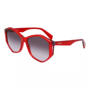 LIU JO Damen LJ797S5715623 Butterfly Cat-Eye Sonnenbrille Havana Brown Gradient 57mm