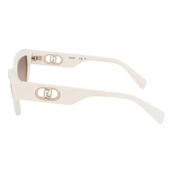 LIU JO Damen LJ800S Butterfly Cat Eye Sonnenbrille Havana Acetat Braun Gradient UV400