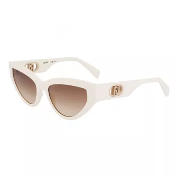 LIU JO Damen LJ800S Butterfly Cat Eye Sonnenbrille Havana Acetat Braun Gradient UV400