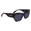 LIU JO Damen-Sonnenbrille im Quadratischen Acetat-Design LJ785S6116304 Braun Havana Braun Verlauf 61mm