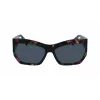 LIU JO Damen-Sonnenbrille im Quadratischen Acetat-Design LJ785S6116304 Braun Havana Braun Verlauf 61mm
