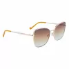LIU JO Damen-Sonnenbrille 46591-717 Havana Acetat eckiger Rahmen braun verlaufende Gläser 55/17/140 mm