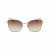 LIU JO Damen-Sonnenbrille 46591-717 Havana Acetat eckiger Rahmen braun verlaufende Gläser 55/17/140 mm