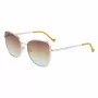 LIU JO Damen-Sonnenbrille 46591-717 Havana Acetat eckiger Rahmen braun verlaufende Gläser 55/17/140 mm
