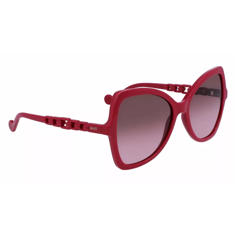 LIU JO Damen-Sonnenbrille LJ774S-603 Havana Acetat Butterfly Brown Gradient UV400 57mm