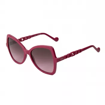 LIU JO Damen-Sonnenbrille LJ774S-603 Havana Acetat Butterfly Brown Gradient UV400 57mm