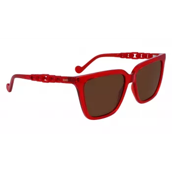 LIU JO Damen-Sonnenbrille LJ780S-600 Butterfly Acetat Braun Havana