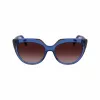 LIU JO Damen-Sonnenbrille LJ783S-416 Blau Cat-Eye-Fassung Grau Verlaufsgläser 55mm