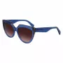 LIU JO Damen-Sonnenbrille LJ783S-416 Blau Cat-Eye-Fassung Grau Verlaufsgläser 55mm