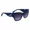 LIU JO Damen-Sonnenbrille LJ785S-424 Blau Butterfly Cat Eye 61mm