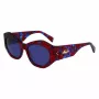 LIU JO Damen-Sonnenbrille LJ786S-665 Butterfly Metallrahmen Roségold Braun Verlaufsgläser 54mm