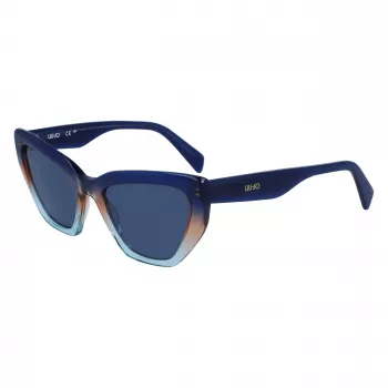 LIU JO Damen-Sonnenbrille LJ794S-439 Blauer Butterfly-Rahmen UV400