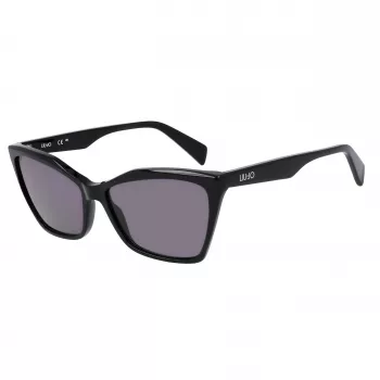 LIU JO Damen-Sonnenbrille LJ796S-001 Butterfly/Cat-Eye Acetatrahmen graue Gläser 58mm
