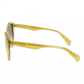 LIU JO Damen-Sonnenbrille LJ797S5715707 Havana Geometrischer Rahmen Braune Verlaufsgläser 57mm