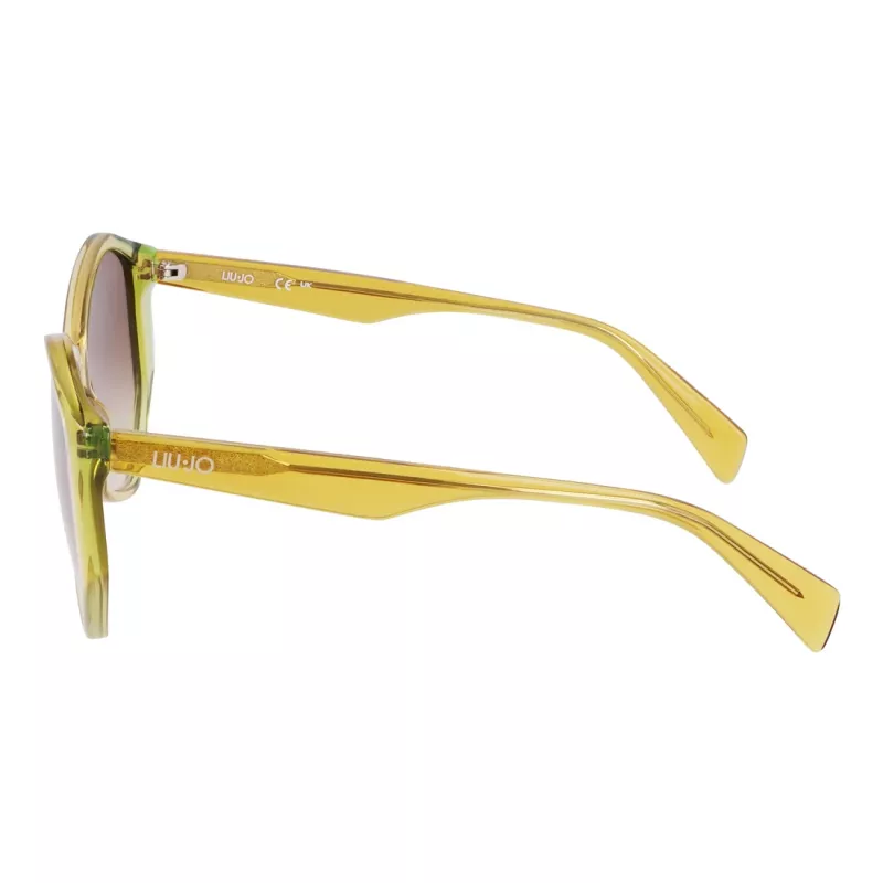 LIU JO Damen-Sonnenbrille LJ797S5715707 Havana Geometrischer Rahmen Braune Verlaufsgläser 57mm