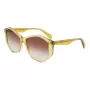 LIU JO Damen-Sonnenbrille LJ797S5715707 Havana Geometrischer Rahmen Braune Verlaufsgläser 57mm