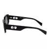 LIU JO Damen-Sonnenbrille LJ801S5515001 Schwarz/Grau Butterfly Oversized
