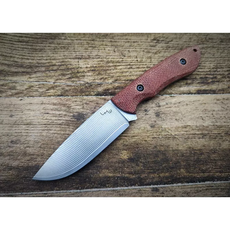 LKW Mauler VG10 Damascus Micarta Feststehendes Messer