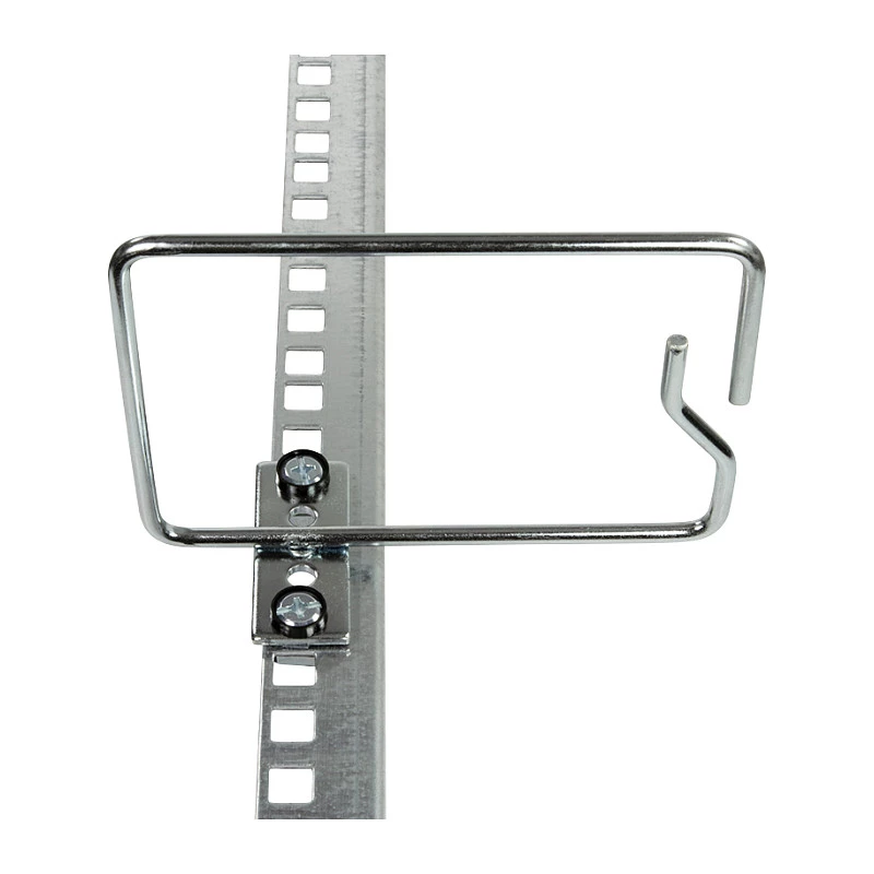 LogiLink 19 Zoll Kabelmanagement-Ring 140 x 100 mm, seitliche Kabeleinführung, Schwarz
