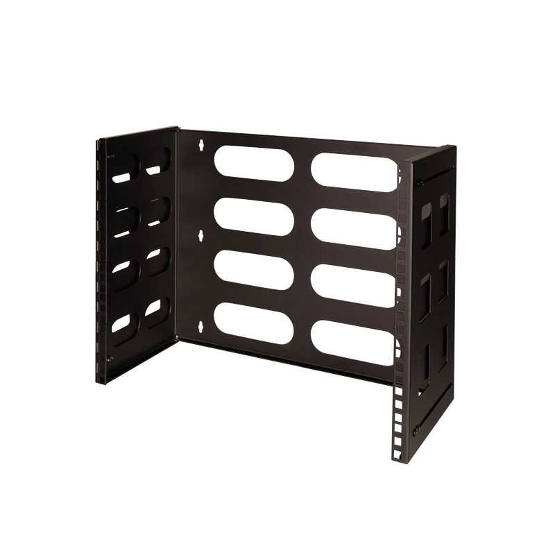 Logilink 19-Zoll-Wandgehäuse, 8U, Schwarz, offener Rahmen