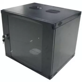 LogiLink 19-Zoll-Wandgehäuse Einteilig 9U, Flat-Pack, Schwarz