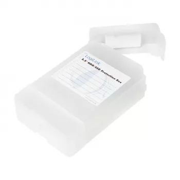 LogiLink 2.5 inch HDD-Schutzbox für 2 HDD/SSD, Weiß