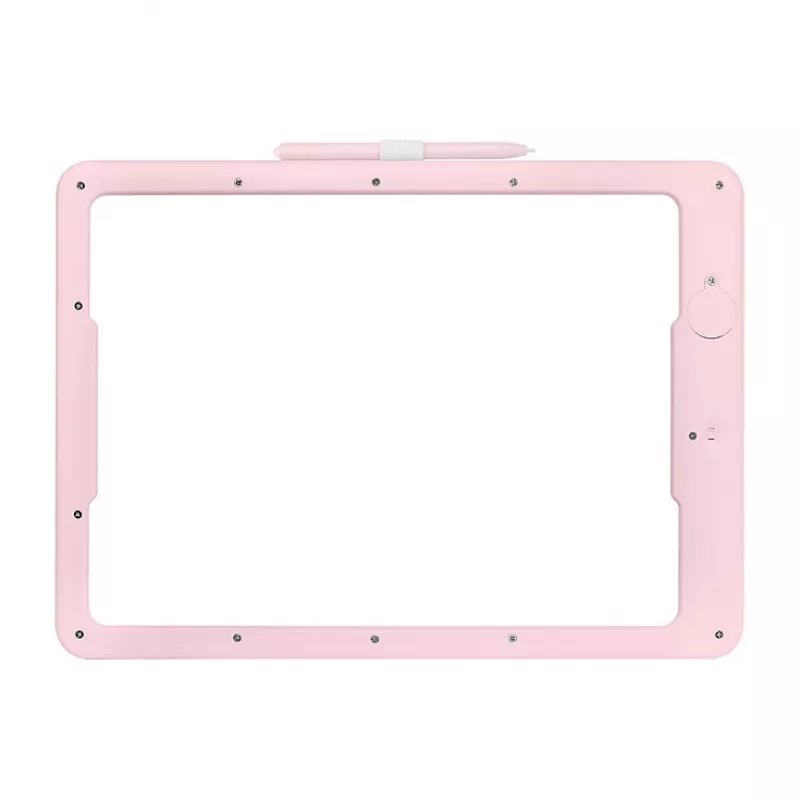 LogiLink AA0182 LCD-Schreibtablett, 14 Zoll, Pink, Mehrfarbiges wiederverwendbares Kritzelbrett