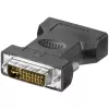 LogiLink AD0001 DVI-I auf VGA Adapter, DVI-I Stecker auf HD15 Buchse, 1080p, Schwarz