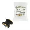 LogiLink AD0001 DVI-I auf VGA Adapter, DVI-I Stecker auf HD15 Buchse, 1080p, Schwarz