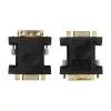 LogiLink AD0001 DVI-I auf VGA Adapter, DVI-I Stecker auf HD15 Buchse, 1080p, Schwarz