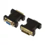 LogiLink AD0001 DVI-I auf VGA Adapter, DVI-I Stecker auf HD15 Buchse, 1080p, Schwarz