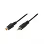 LogiLink Audio-Verlängerungskabel RCA Stecker auf RCA Buchse, 10 m, Schwarz