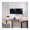 LOGILINK BP0088 TIS 17-32 Dual Monitor Mount – 2x 9kg Gas Spring, Silber, VESA 75/100, Klemme/Grommet