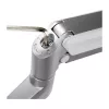 LOGILINK BP0088 TIS 17-32 Dual Monitor Mount – 2x 9kg Gas Spring, Silber, VESA 75/100, Klemme/Grommet