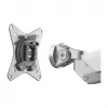 LOGILINK BP0088 TIS 17-32 Dual Monitor Mount – 2x 9kg Gas Spring, Silber, VESA 75/100, Klemme/Grommet