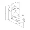 LogiLink BP0207W Lautsprecher-Wandhalterung für Sonos Era 100 & Era 300, Weiß, max. 5 kg