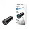 LogiLink PA0285 2-Port USB-Autoladegerät 10,5 W, LED-beleuchtet, Schwarz