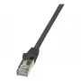 LogiLink Cat.5e F/UTP Patchkabel, 0,25 m, Schwarz