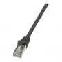 LogiLink Cat.6 F/UTP Patchkabel, 0,25 m, Schwarz, EconLine