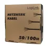 LogiLink Cat.6 Installationskabel, U/UTP, 100m, EconLine