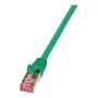 LogiLink Cat.6 S/FTP Patchkabel, Grün, 0,5 m, PrimeLine