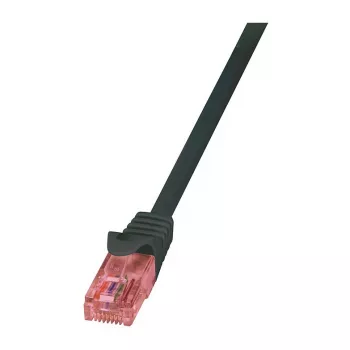 LOGILINK Cat.6 U/UTP Kupfer-Patchkabel, 5m, Schwarz – PrimeLine
