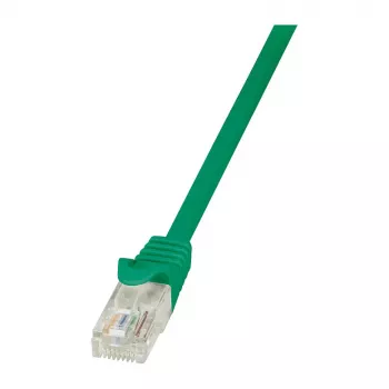 LogiLink Cat.6 U/UTP Gigabit Ethernet Patchkabel, 1,5 m, Grün, Snagless, CCA, 250 MHz, RJ45