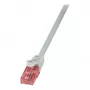 LogiLink Cat.6 U/UTP Patchkabel, 0,25 m, Grau, PrimeLine