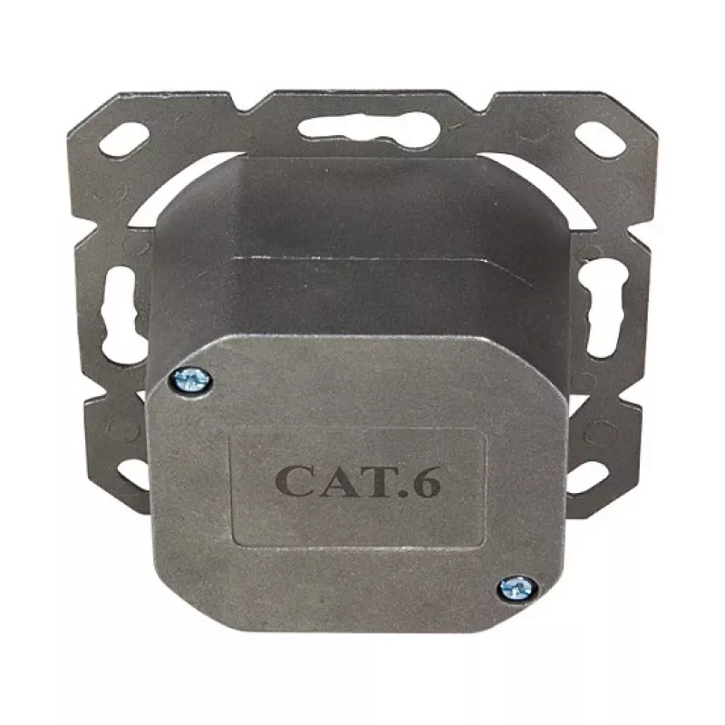 LOGILINK Cat.6 Wanddose 2xRJ45 STP Horizontal, Reinweiß