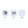 LogiLink Cat.6A Patchpanel 24-Port UTP, 1U, 90° IDC